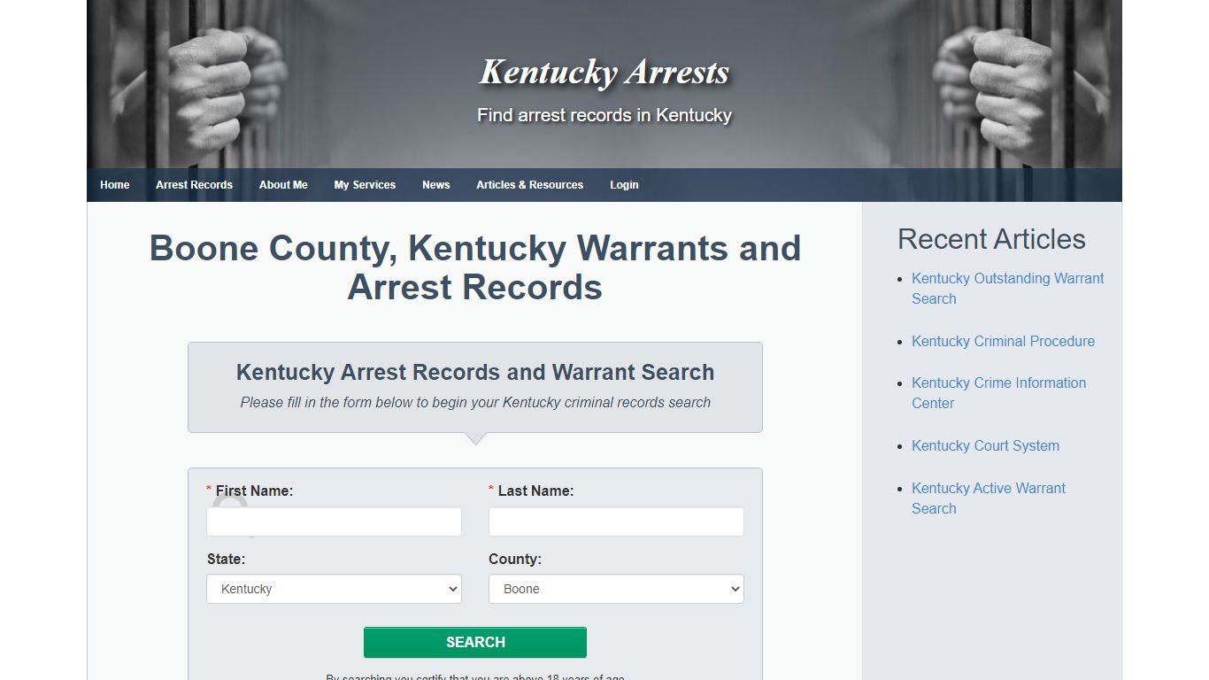 Boone County, Kentucky Warrants and Arrest Records ...