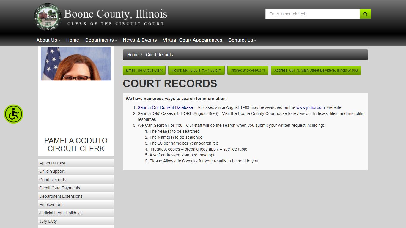 Boone County Circuit Clerk - Court Records